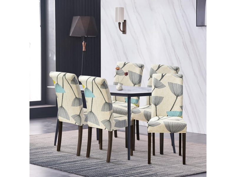  Housse de chaise extensible lot de 4 pour décor salle à manger restaurant hôtel  - Conforama E