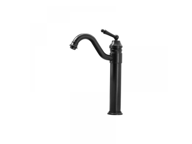  Robinet de lavabo haut noir mat - avec bonde - noir mat PB313833 - Conforama A