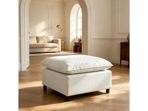 Pouf / repose pied <strong>BLOSSOM</strong> <strong>838-620V01GY</strong> gris