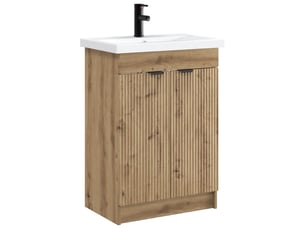 Ensemble de mobilier de salle de bain chêne artisanal shl4932