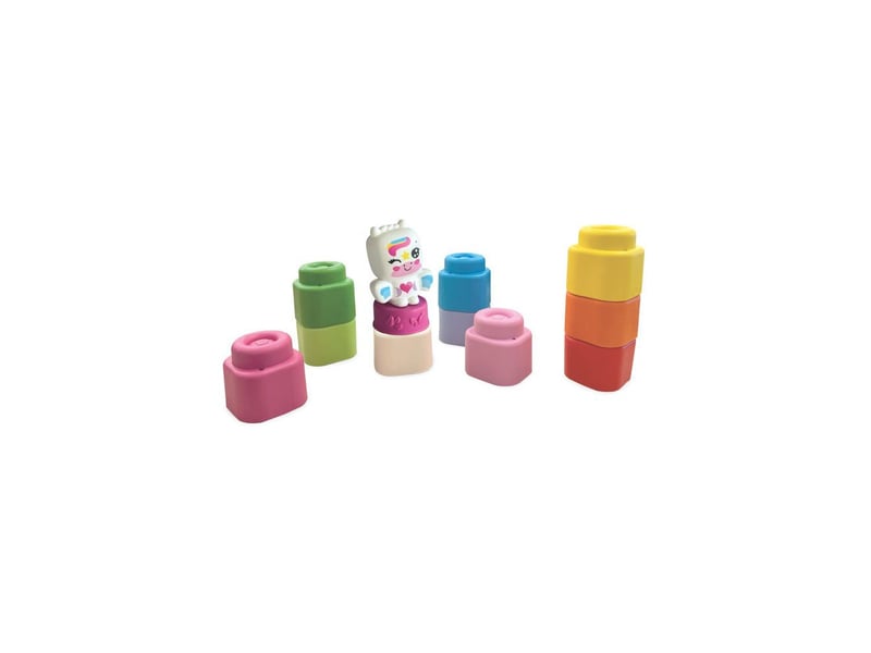  Jeu de blocs clemmy 10 pièces pastel licorne CLE8005125176304 - Conforama B
