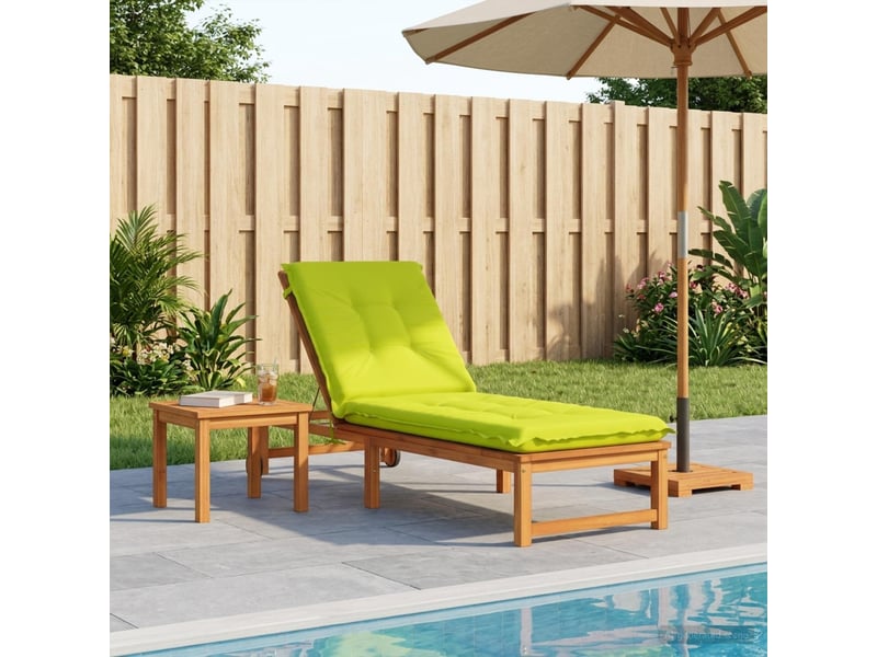  Coussin de transat, coussin pour bain de soleil gemert 100 % polyester vert vif. Cf56227  - Conforama B
