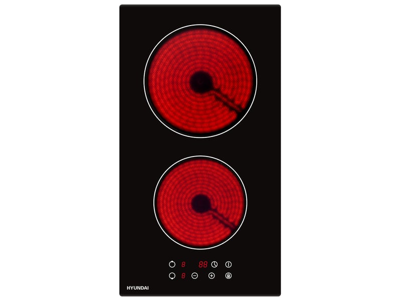 Hyundai - domino vitrocéramique 28.8cm 3000w noir hy-plvit2-001 - art of cooking HY-PLVIT2