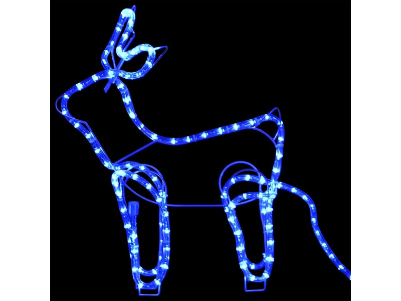  Décoration de noël d'extérieur renne et traîneau 576 led  - Conforama E