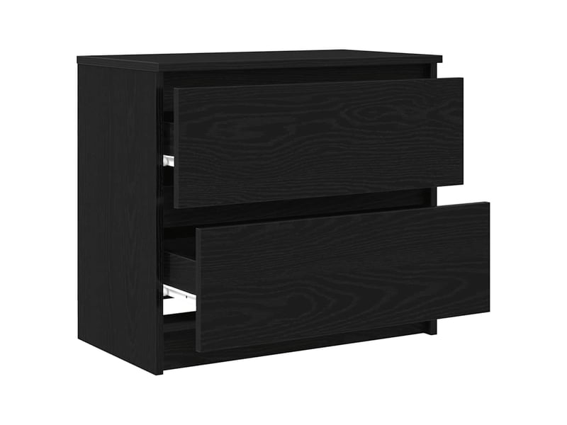  Meuble tv - banc tv - meuble de rangement noir 60x35x54 cm bois d'ingénierie  - Conforama E