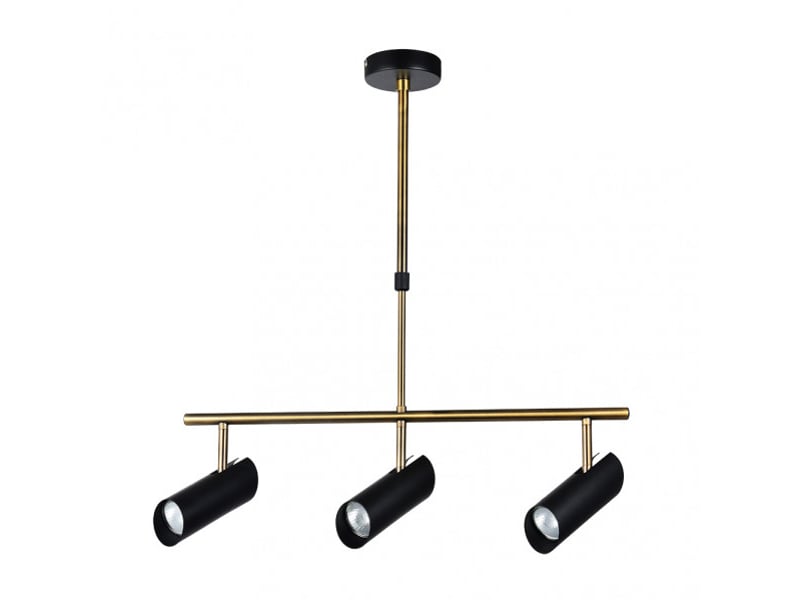  Fabrilamp marrakech, lampe, moderne, 3 x gu10, noircuir, 46-68 x 56 x 10 cm 154253009 - Conforama A