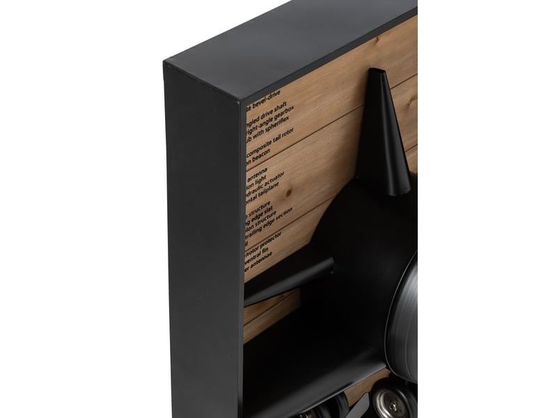  Horloge murale triptyque dagny 225cm noir  - Conforama D