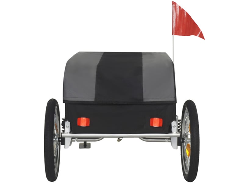 Remorque vélo cargo grisnoir 40 kg, roues 16 pouces, housse étanche amovible - Conforama A