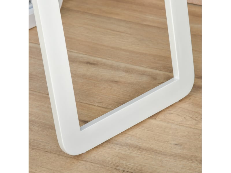 Miroir sur pied intégral à poser ou mural blanc homvra - Conforama E