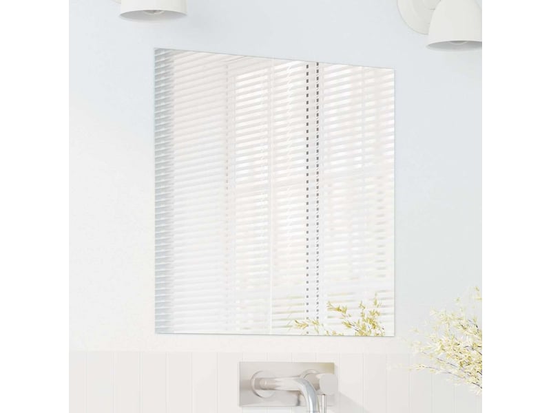  Miroir mural carré 50 x 50 cm verre trempé cf62837  - Conforama C