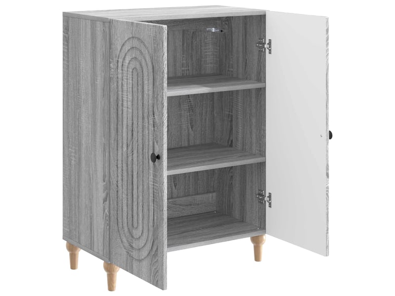  Buffet - bahut - meuble de rangement sonoma gris 66 x 34,5 x 90 cm bois d'ingénierie  - Conforama E
