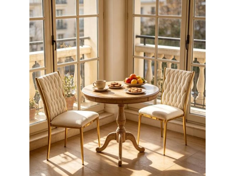  Chaises de cuisine élégantes – ensemble 2 pièces: chaises à manger et salon, dossier haut  - Conforama D