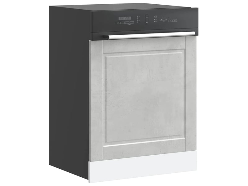  Panneau de lave-vaisselle gris béton 60x1,5x57cm  - Conforama B