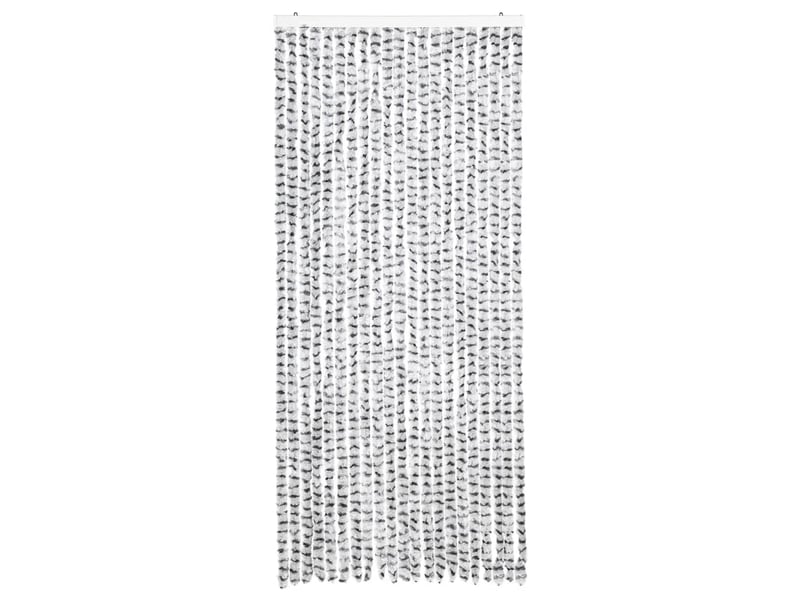  Rideau anti-mouches, moustiquaire gris clair et gris foncé 90x200 cm chenille cf43541  - Conforama C