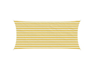 Vidaxl voile d'ombre jaune et blanc 2 x 4 m hdpe