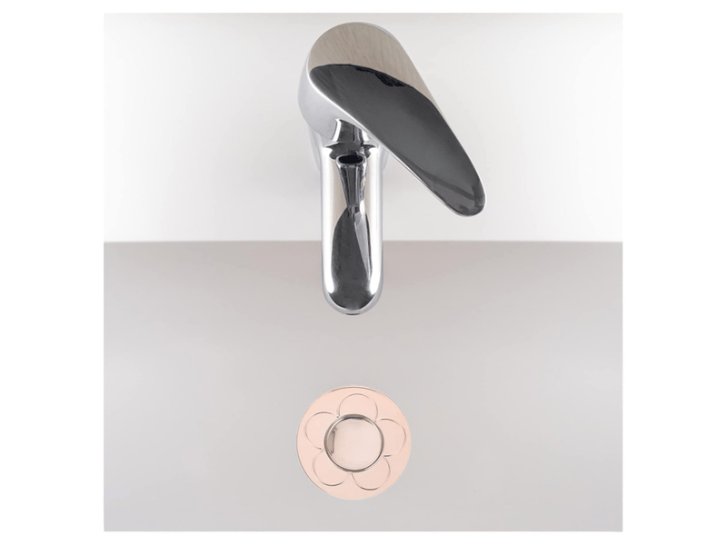 Bouchon de vidange universel pour évier de salle de bain, 2 pièces, or rose (convient aux trous de 34 à 40 mm) - Conforama D