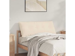 Coussin de dos, coussin de dossier beige 120 x 50 cm tissu en microfibre cf54487