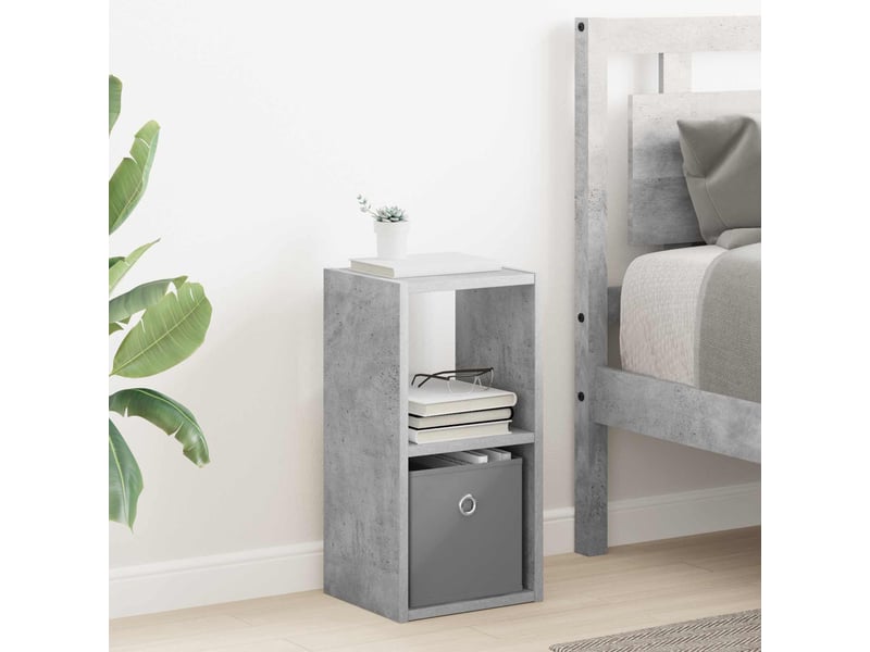 Table de chevet - cabinet de chevet - table de nuit 2 pc gris béton 25,5 x 22 x 49,5 cm - Conforama C