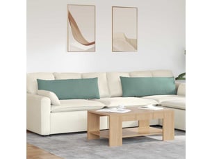 Lot de 2 coussins de canapé, coussins décoratifs vert mer 120 x 40 cm cf59209