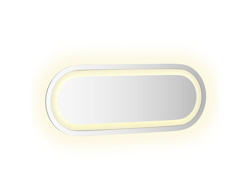  Miroir de salle de bain, miroir de toilette led transparent 40 x 15 cm verre trempé cf62570  - Conforama C