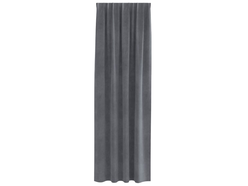  Lot de 2 rideaux, rideaux de fenêtre gris clair 140 x 245 cm velours cf44050  - Conforama D