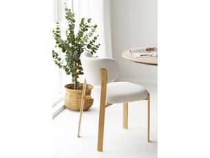 Chaise en tissu beige x2