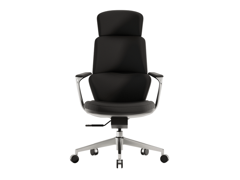  Fauteuil de bureau en cuir 66,5x64x119 cm – noir et marron – inclinaison verrouillable jusqu'à 127°  - Conforama A