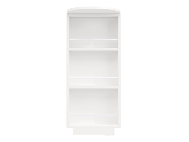  Desserte de cuisine extensible avec rangement, led et plateau tournant en mdf 115–183×40×99,5 cm blanc  - Conforama D