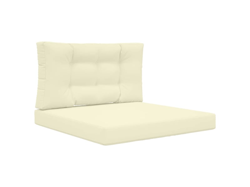  Coussin de canapé d'extérieur, coussin de chaise polyester crème 80 x 80 cm cf54081  - Conforama A