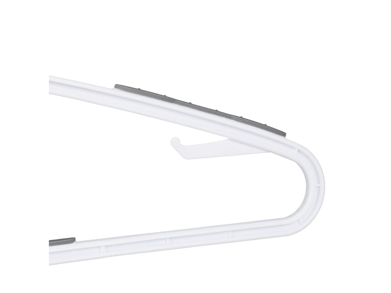  Lot de 20 cintres en plastique antiglisse idéale penderie traverse pour pantalons dimensions 21 x 42 x 0,5 cm en plastique blanc 13_0008950  - Conforama D