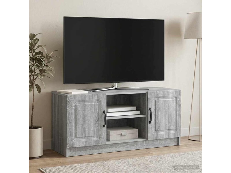  Meuble tv - banc tv - meuble de rangement sonoma gris 102 x 34,5 x 47 cm bois d'ingénierie  - Conforama D