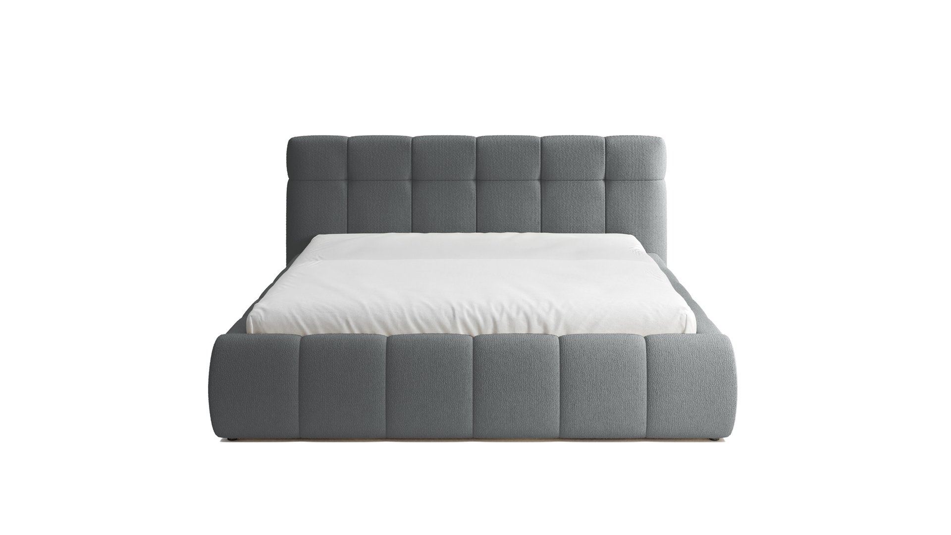 Lit adulte 160x200 cm DAHLIA gris 100 Conforama