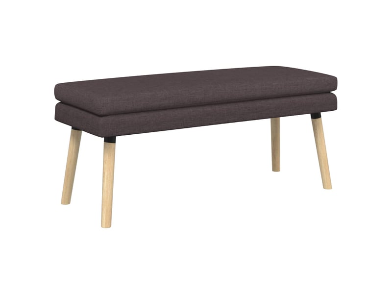  Banc d'entrée, banc à double couche marron foncé 110x40x47 cm tissu  - Conforama A