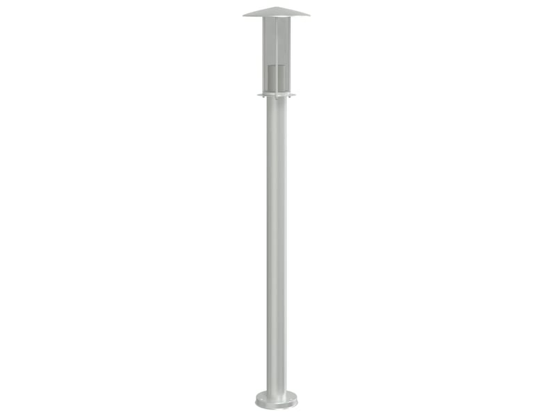  Lampadaires d'extérieur 3 pcs argenté 100 cm acier inoxydable argent 02_0042555  - Conforama D