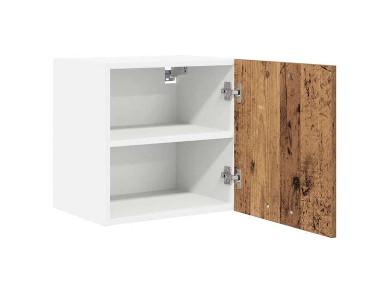  Meuble de rangement cuisine, armoire suspendue bois ancien et blanc 40x31x40cm  - Conforama E