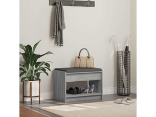 Banc d'entrée, banc interieur gris sonoma 63x38x45 cm
