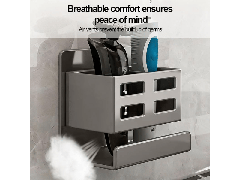  Porte-brosse à dents sans perçage - convient pour les salles de bain, les cuisines, etc. - 1 pièce, blanc  - Conforama C