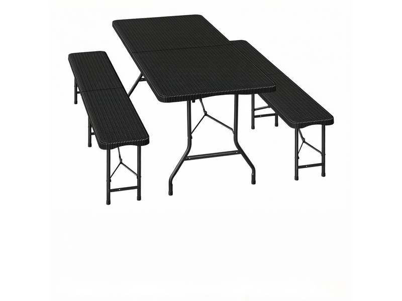 Salon de jardin pliable ensemble de conversation mobilier d'extérieur mobilier de camping - Conforama E