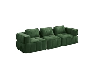 Canapé droit compressé fixe <strong>MEUBLES COSY</strong> <strong></strong> 3 places Tissu