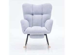 Fauteuil relax manuel MAISENTIEL Tissu gris vendu A l'unité