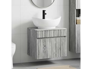 Ensemble de mobilier de salle de bain sonoma gris cf64704