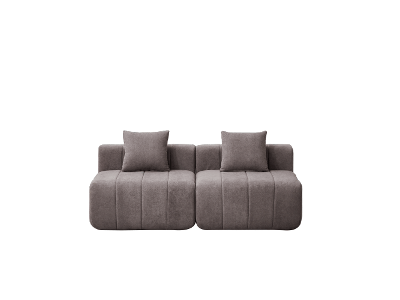 Canapé modulable, canapé de salon, pour salon, chambre, bureau, en chenille, format adapté au salon, pour intérieur  - Conforama B