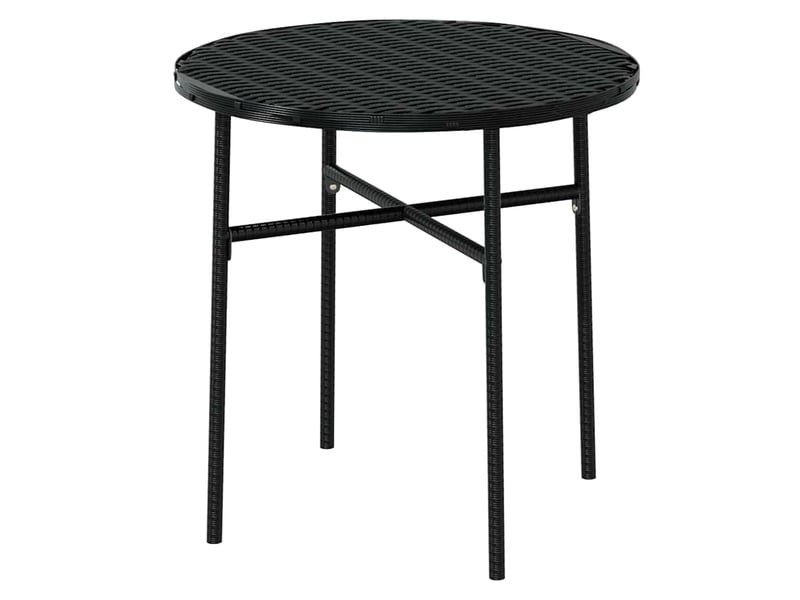  Ensemble à manger de jardin 3 pcs, salon de jardin, mobilier de salle à manger résine tressée noir shl3348  - Conforama E