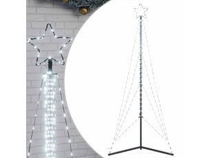 Sapin de noël - arbre de noël à led 483 led blanc froid 240 cm
