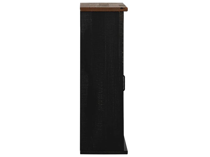  Meuble de rangement, armoire suspendue halden porte coulissante noir 49x22,5x70cm  - Conforama D