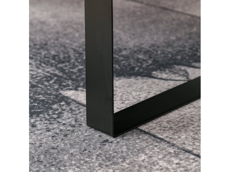 Table basse avec tiroir et rangement ouvert 110x60x40 cm gris foncé - Conforama D