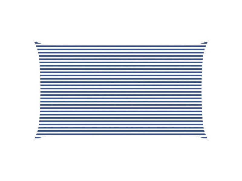 Voile d'ombre - voile d'ombrage - voile parasol bleu et blanc 4 x 7 m 100 % polyester oxford - Conforama A