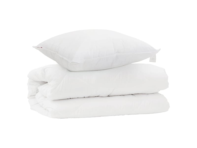  Ensemble de duvet avec oreiller 2 pièces - couette blanc microfibre  - Conforama A