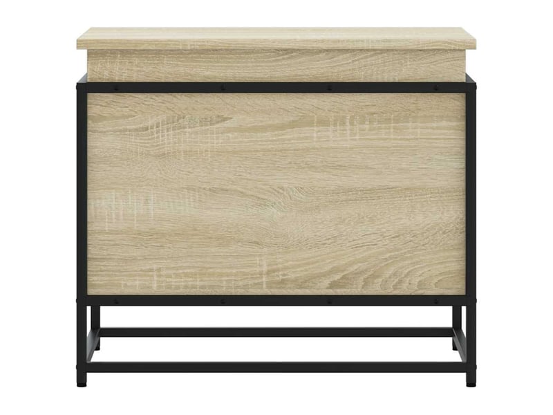  Boîte de rangement, coffre de rangement avec couvercle chêne sonoma bois ingénierie shl133  - Conforama D