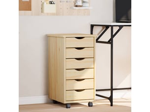 Caisson roulant de bureau avec tiroirs moss 34 x 39 x 65,5 cm